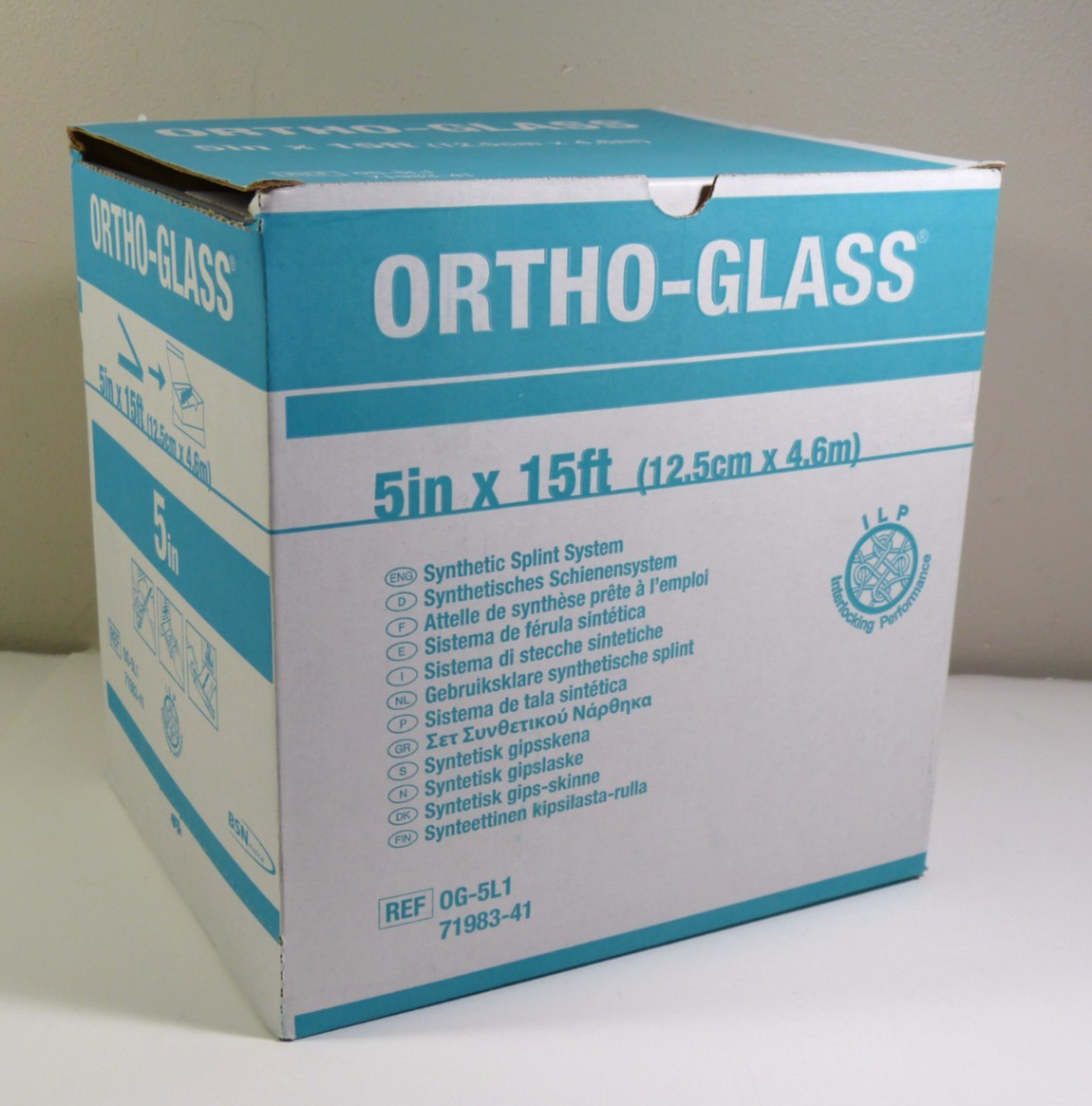 1 roll BSN Medical OG-5L1 Ortho Glass Padded Splinting System 5″ x 15ft 71983-66