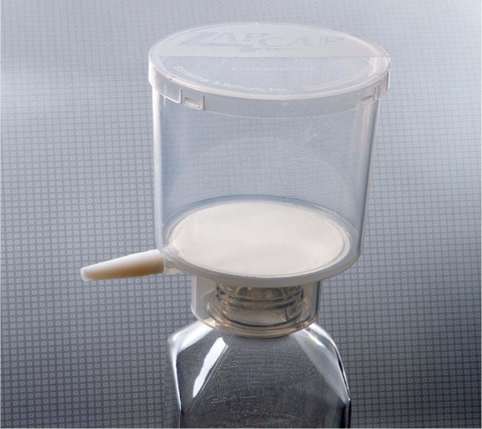 Whatman GVS 10443430 ZapCap-S PLUS Bottle top Filter, CA/GF 0.2 µm, 76mm filter