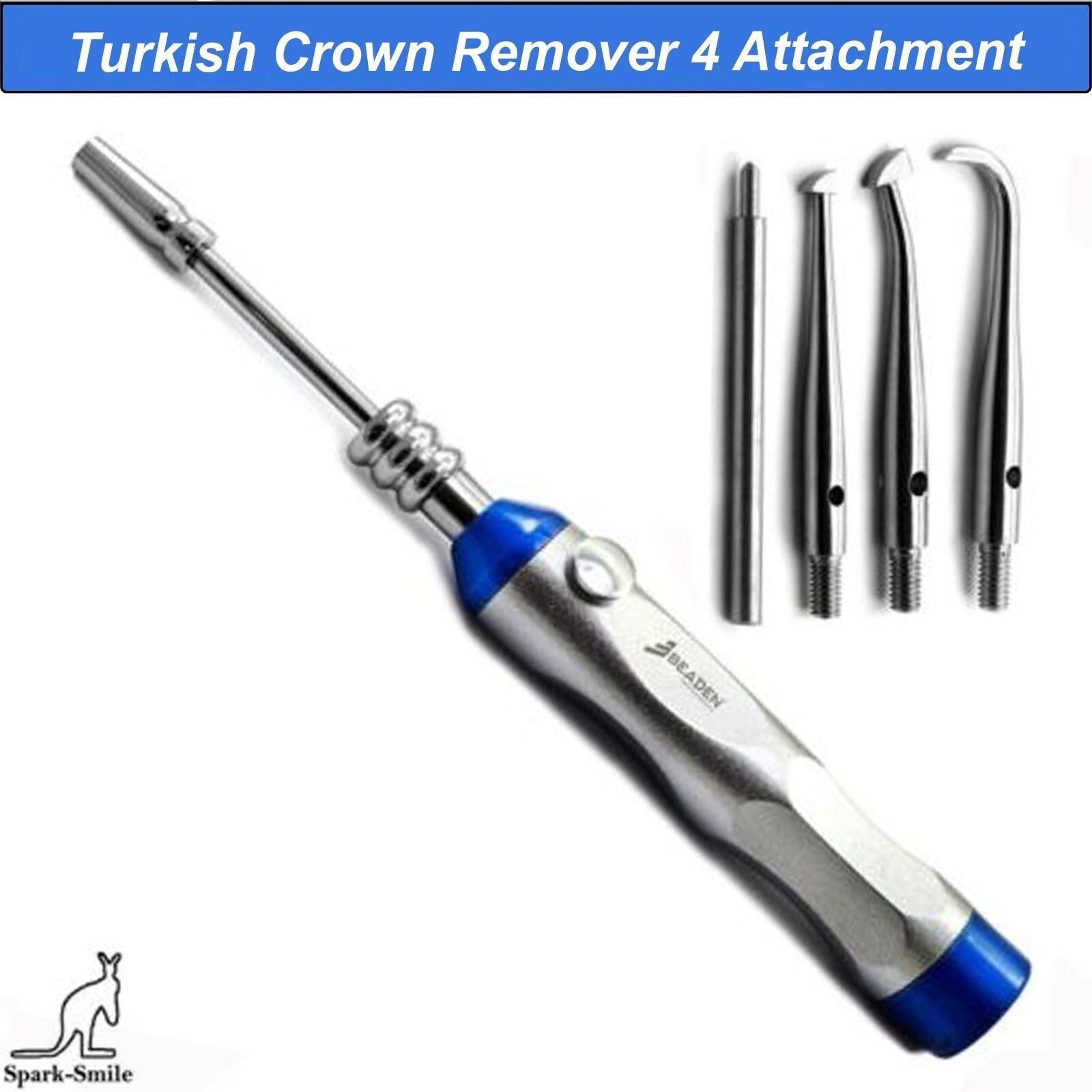 Orthodontic Turkish Crown Remover 4 Tip Bridge Restoration Lab Instruments