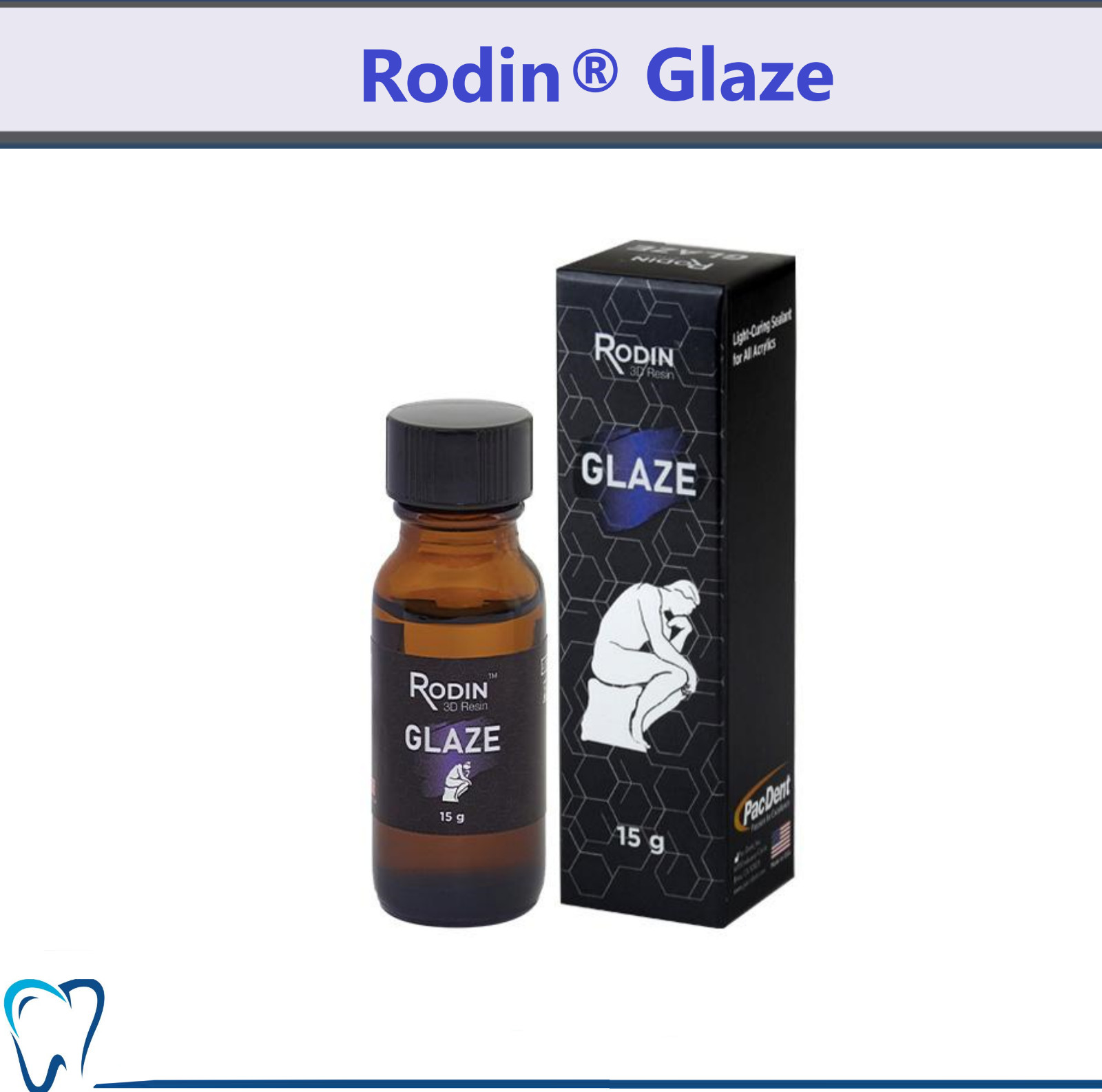 Dental Rodin® All-Purpose Glaze Resin light-curable resin for extra oral surface