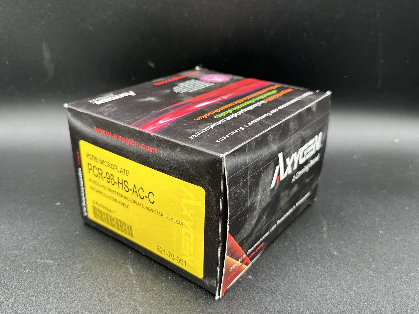 AXYGEN 96-Well Half Skirt Clear PCR Microplate Plates PCR-96-HS-AC-C (10/Box)