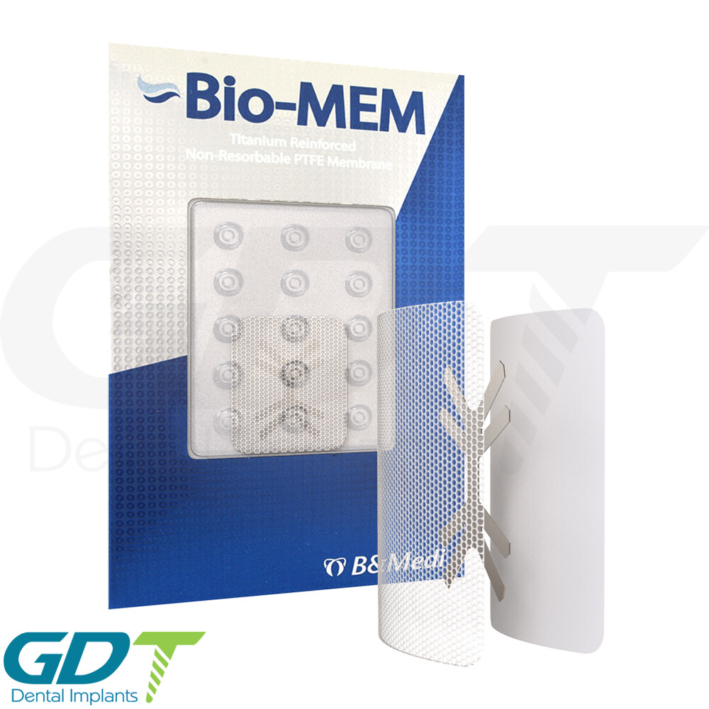 Titanium Reinforced PTFE Membrane Barrier 20mmX25mm Sterile Dental GBR Synthetic