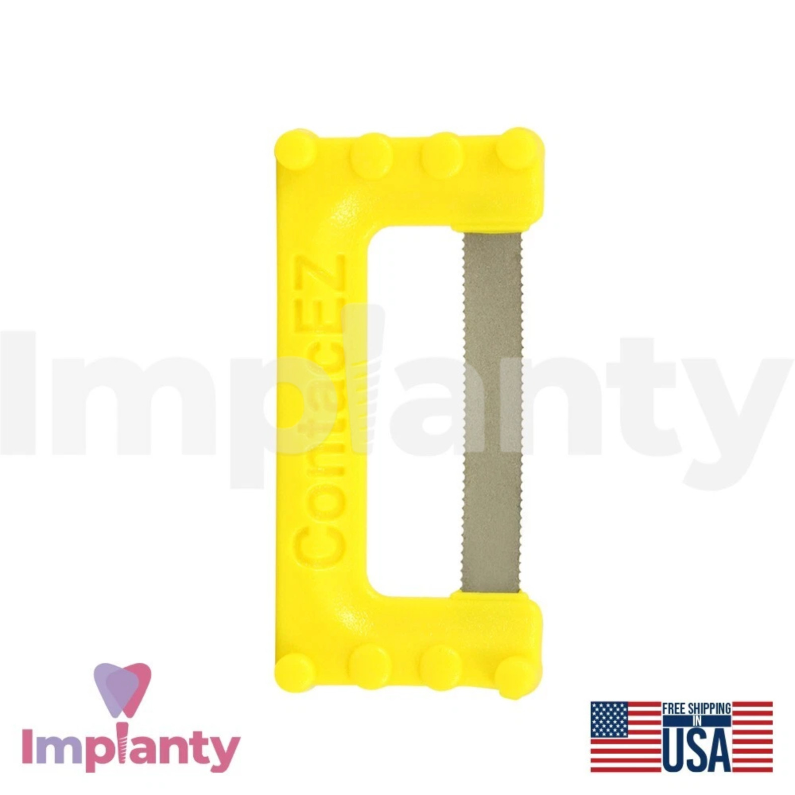 Starter Yellow IPR Dental Strips Set Extra-Fine Stainless Steel Diamond Coating