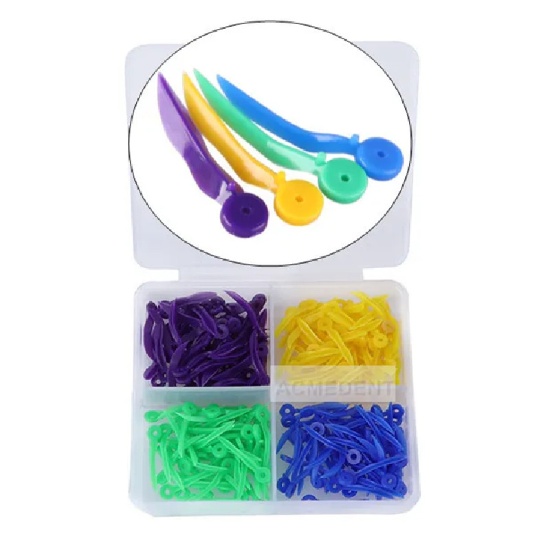 200Pcs Dental Wedges Tooth Gap Wedge Plastic Concave Diastema