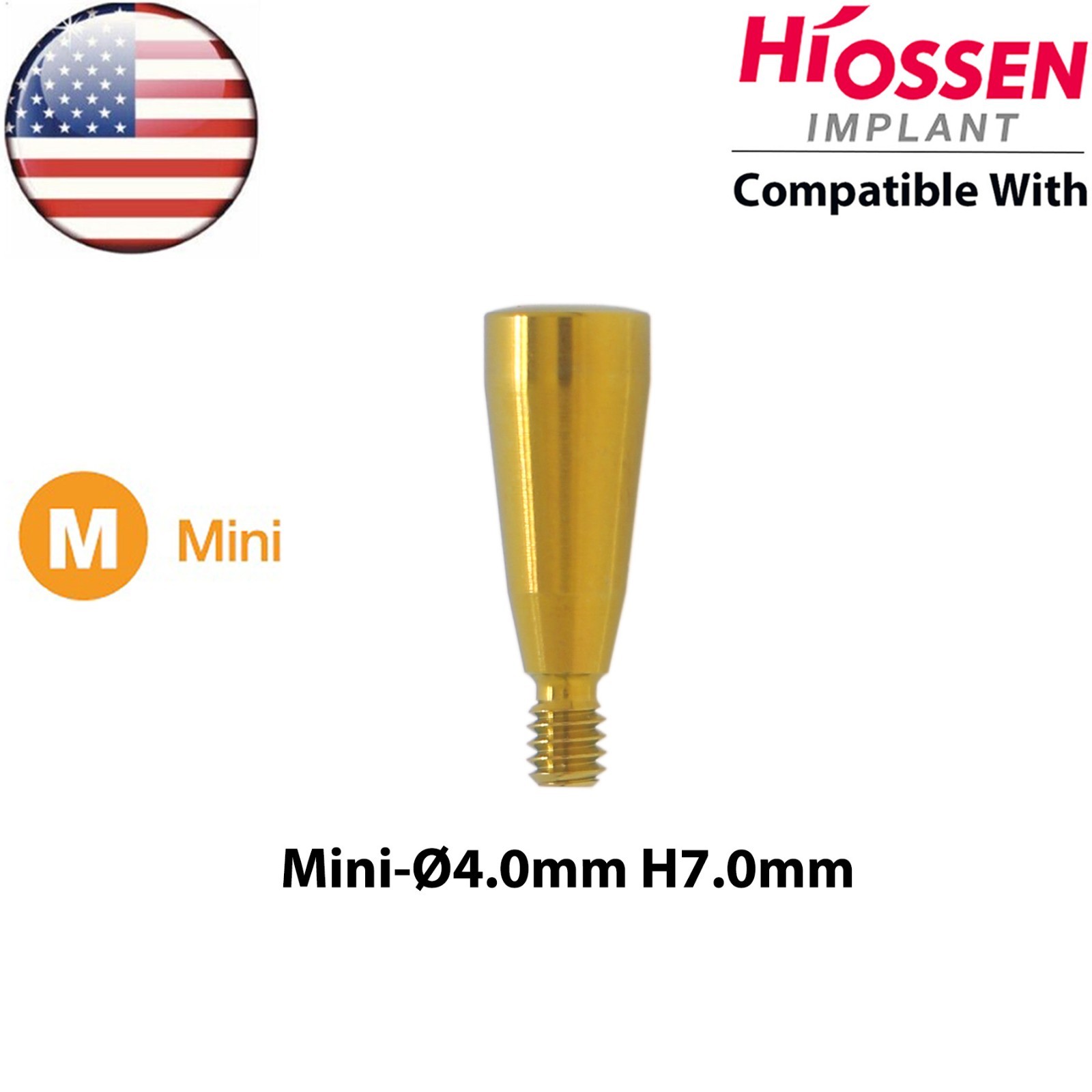 US Dental Mini Healing Cap Abutments Cover Screw Fits Hiossen Osstem ET Platform