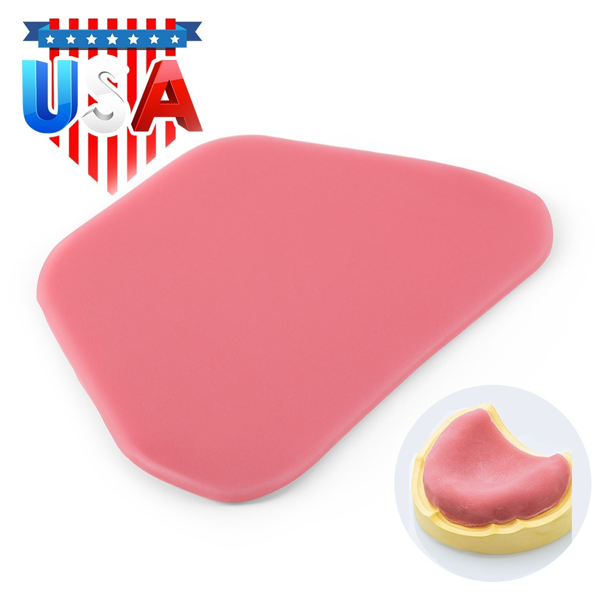 50pc Dental Light Curing Tray Custom Tray Base Plate Material Impression AZDENT