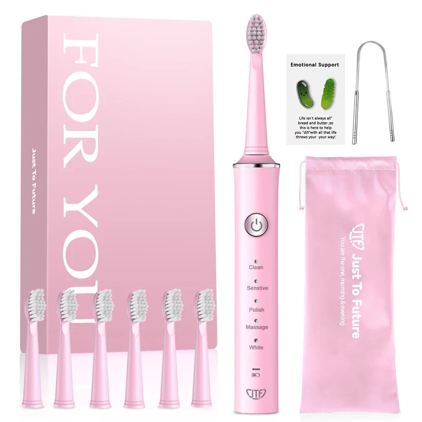 JTF (J40) Sonic Electric Toothbrush for Adults Family Bundle