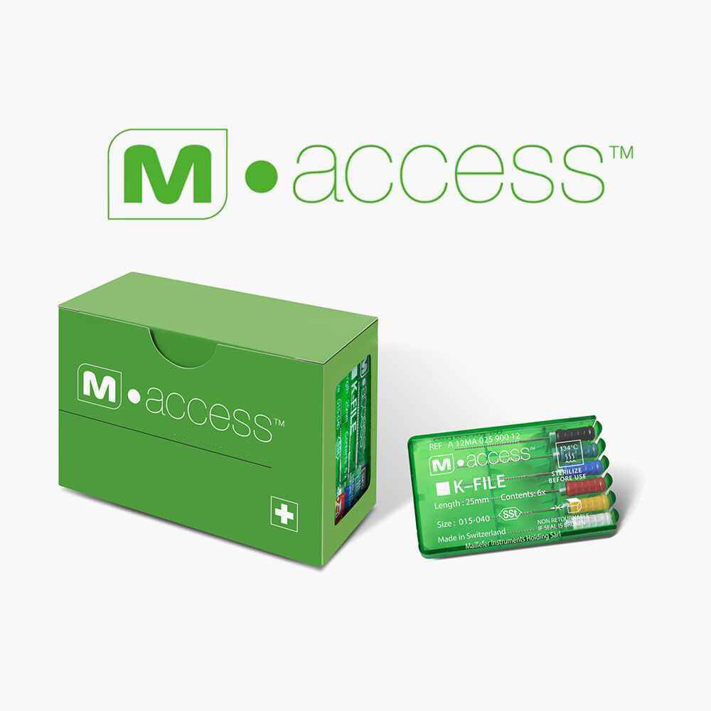 M-Access K-Files 12 Packs/Box , 6 Files Each Pack – 25mm Endo