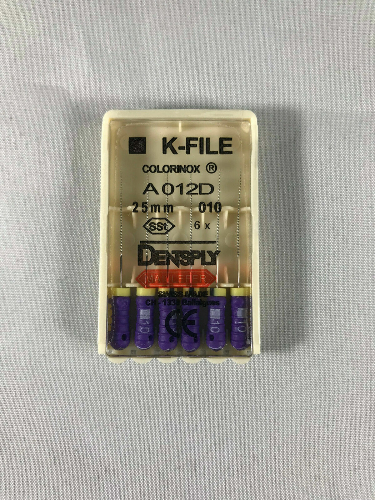 Dentsply Maillefer K-file Endodontic stainless steel 25mm All sizes 30 files/pk