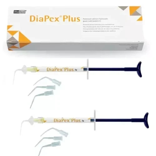 DiaDent Diapex Plus Pemixed Calcium Hydroxide Paste With Iodoform – 2 Syr of 2GM