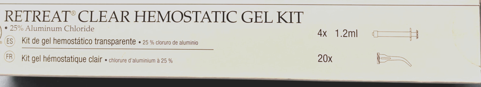 Retreat Clear Hemostatic Gel Kit