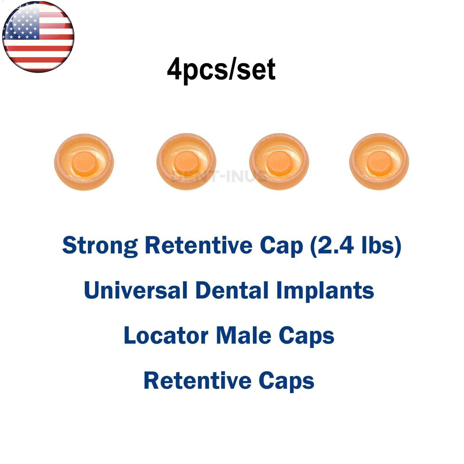 US Dental Locator Abutment Male Cap Implant Tool fits Zimmer PAØ4.5mm Removable