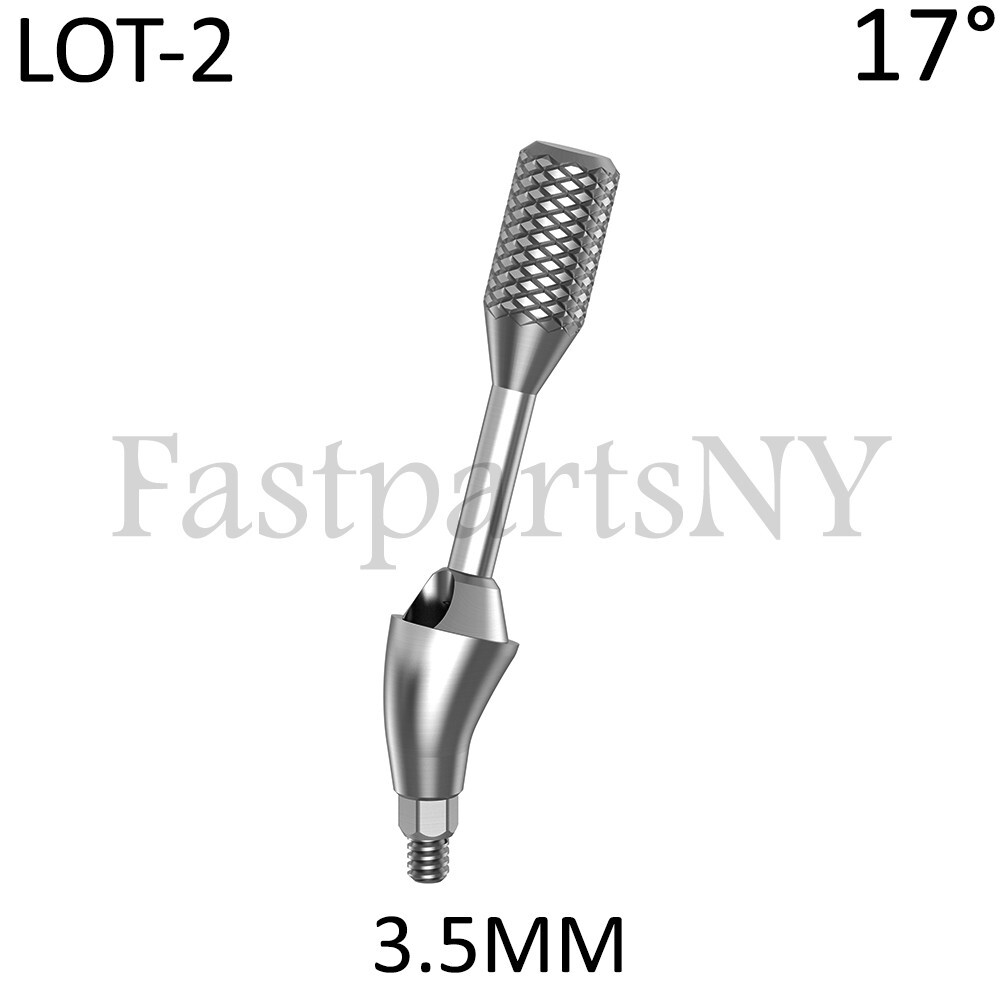 Lot x 2 Angulated multi unit Neodent GM compatible replica 17 deg 3.5 mm