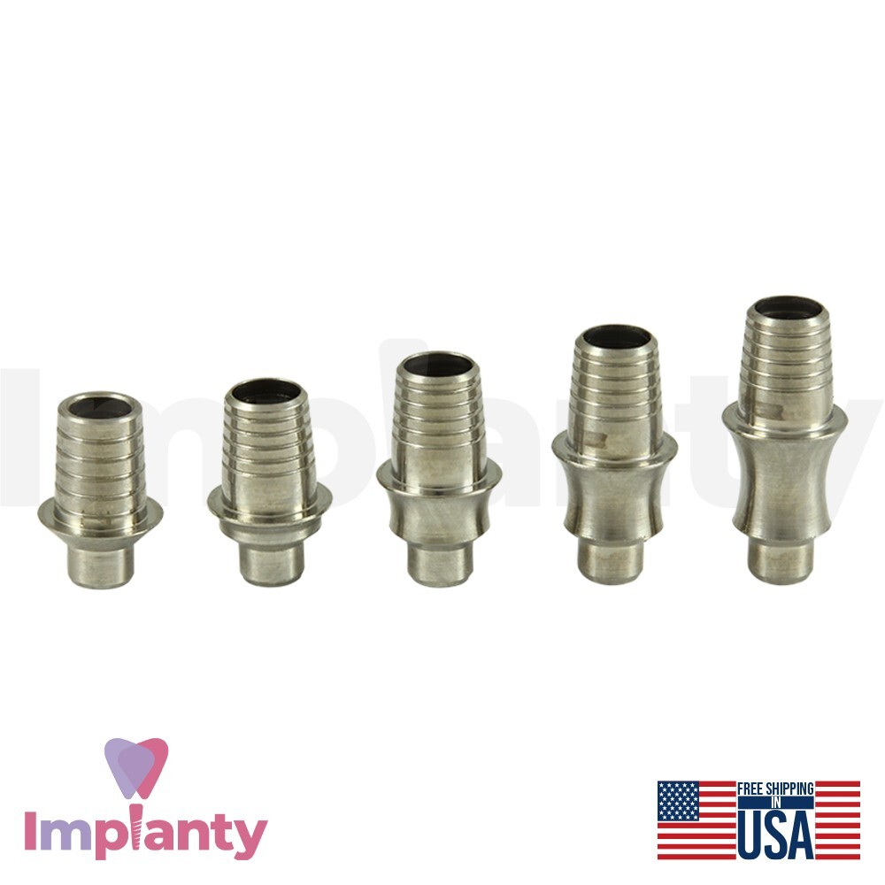 10x GDT Rotational Titanium Base CAD/CAM Prosthetic Int Hex 2.42mm Dentistry