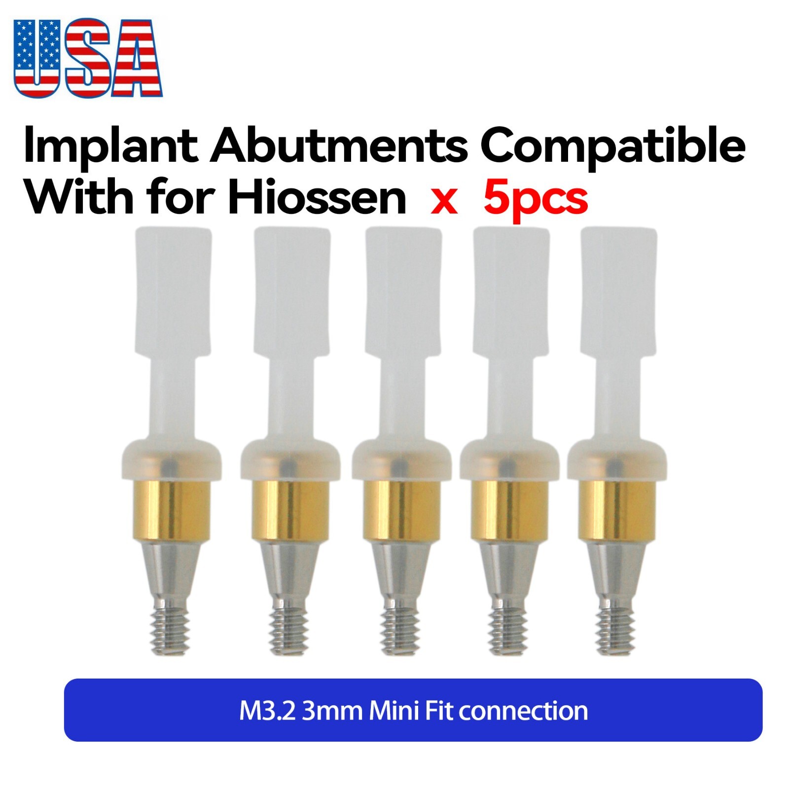 US Locator Attachment Abutment For Hiossen ET /Osstem TS Mini 3.0mm GH Caps Kit