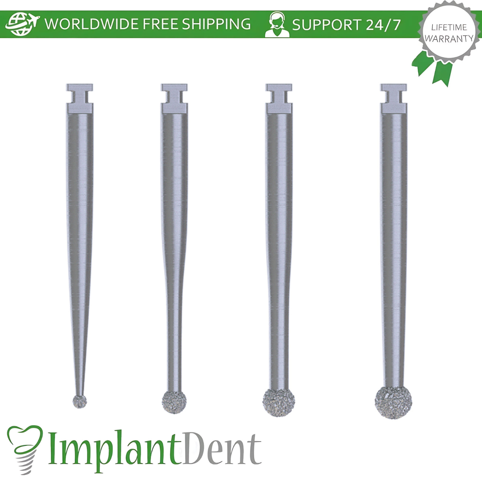 DegranuIation B0NE Dental Burs Kit Stainless Steel Multi-Task Dentistry Tool