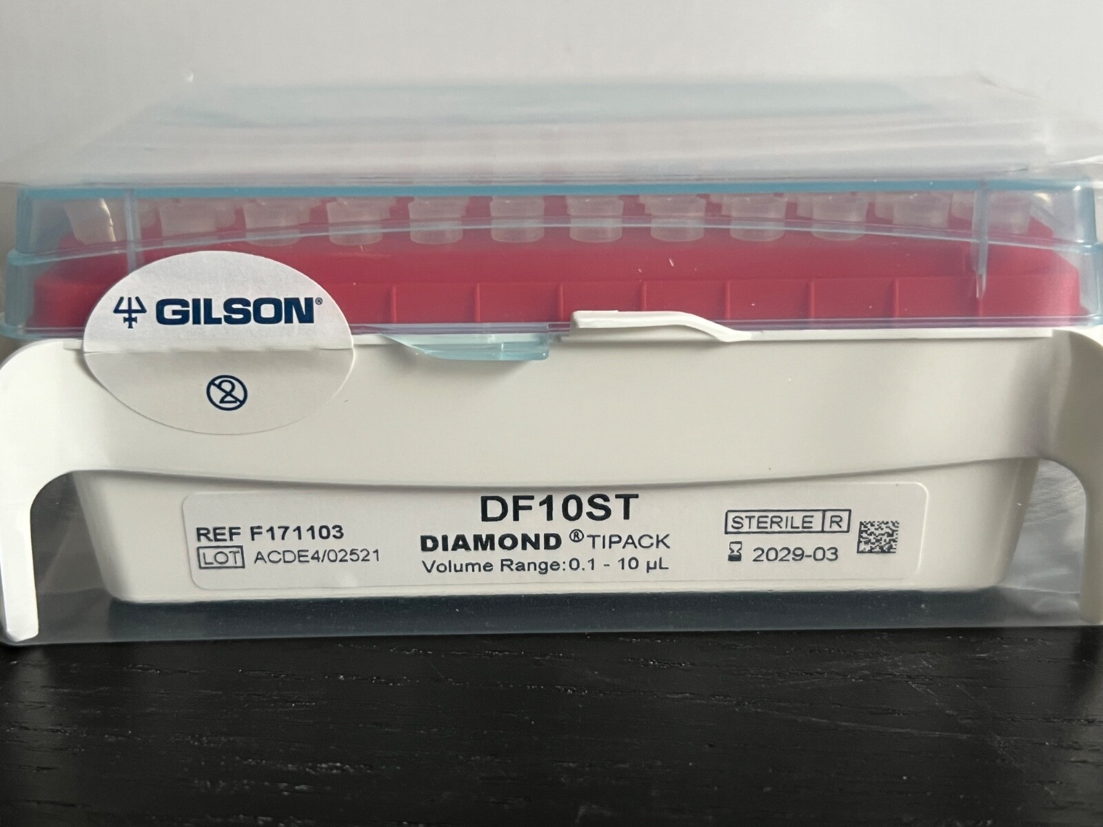 GILSON DIAMOND Pipette Tips DF10ST, 0.1-10 µL, 960 w/filter – Sterile 3/2029