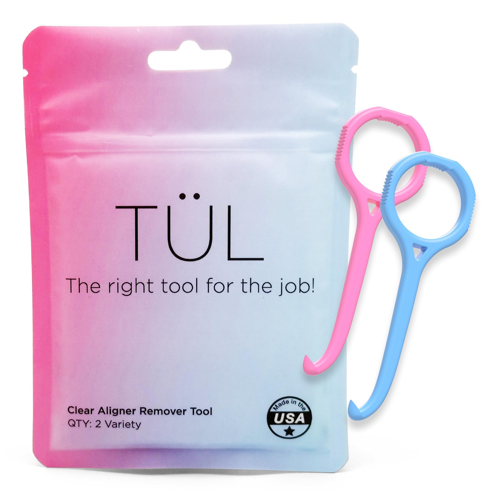 TÜL | Only Invisalign Remover Tool Made in the USA | Lifetime Variety 2 Pack