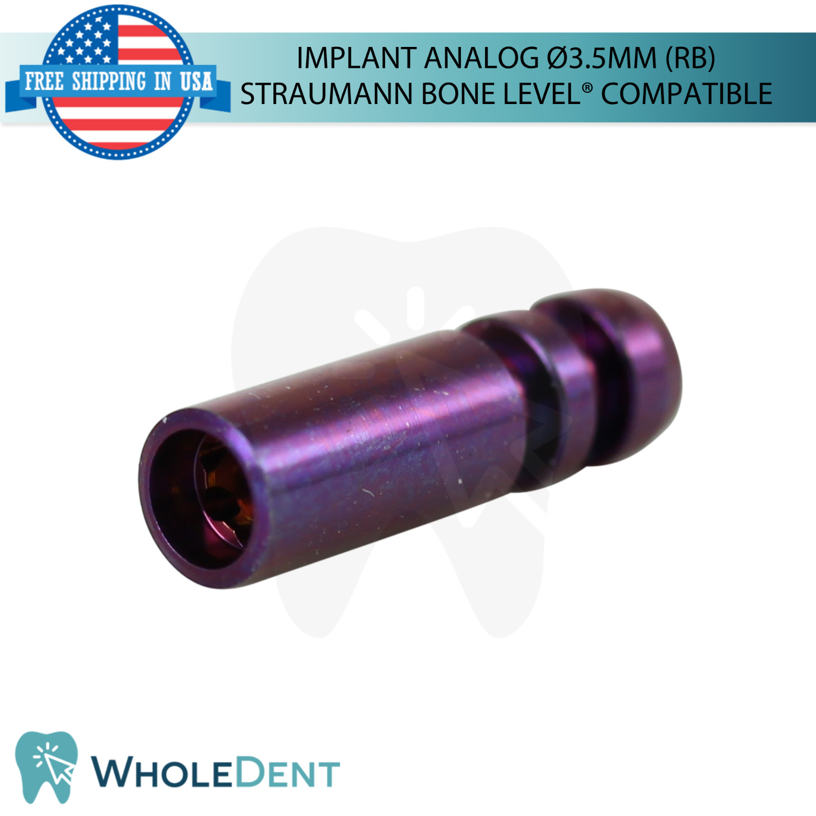 10x Dental Fixture Analog Ø3.5mm Regular Straumann BLX® Compatible (RB)