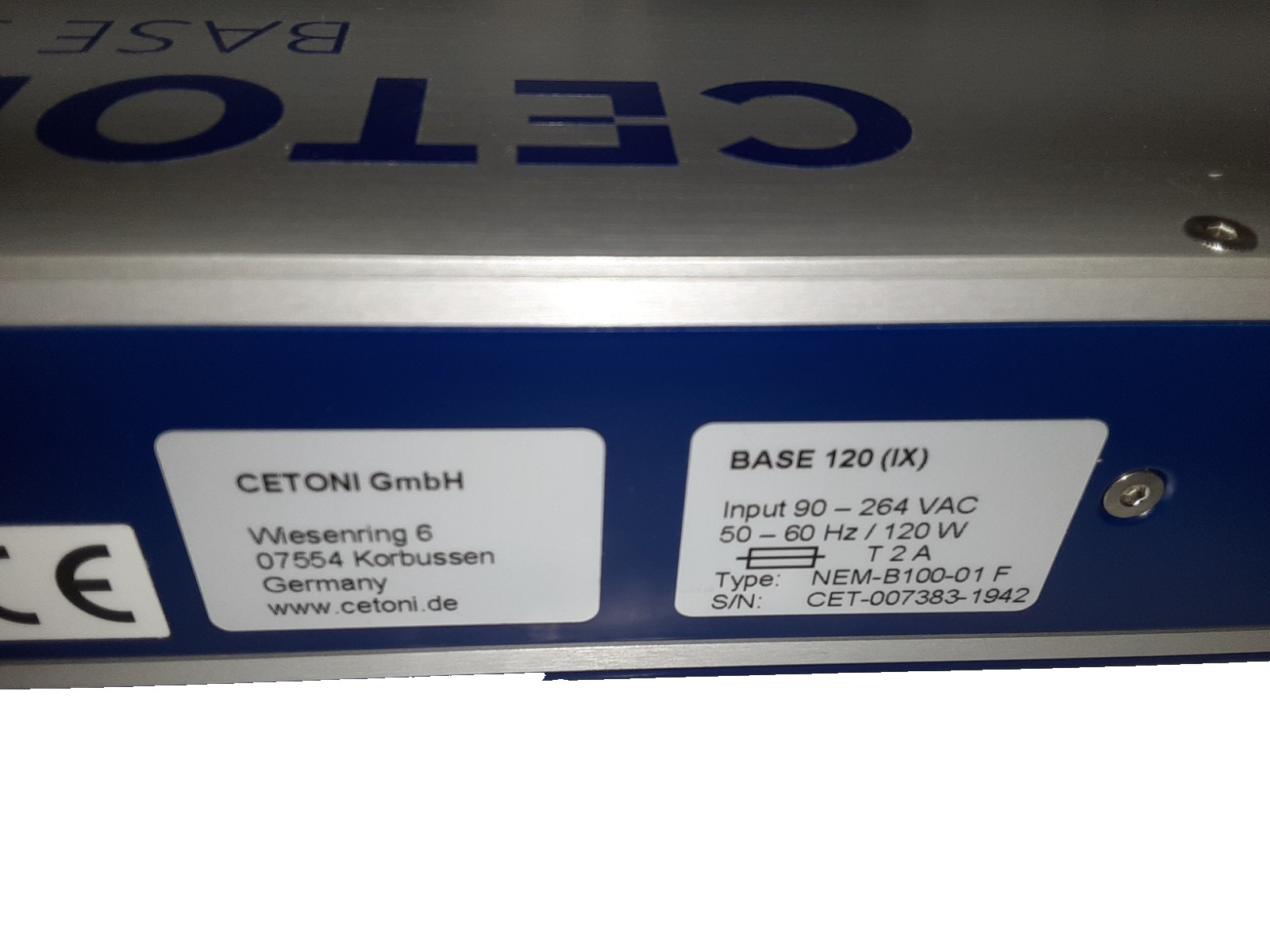 CETONI GmbH NEM-B101-03 A NEMESYS BASE 120 Power Hub Base Module – UNTESTED