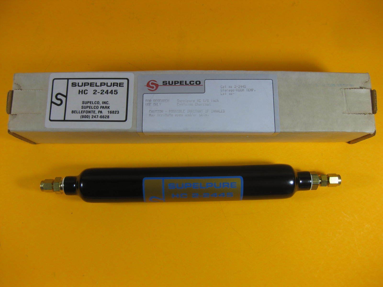 Supelco HC 2-2445 Supelpure HC ⅛” Contains charcoal — New —