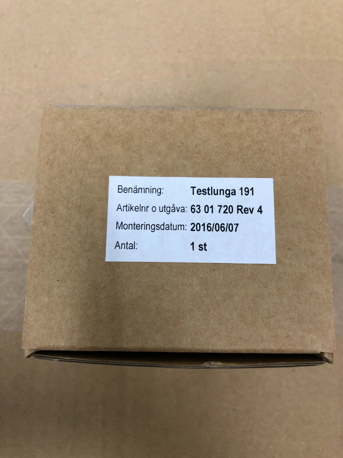 Maquet 6301720 TEST LUNG 191