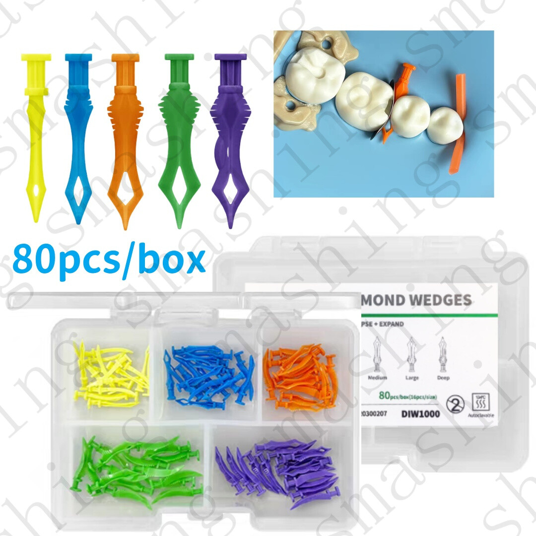 Dental Diamond Wedges Plastic Fixing Diastema Adaptive Interdental Wedge