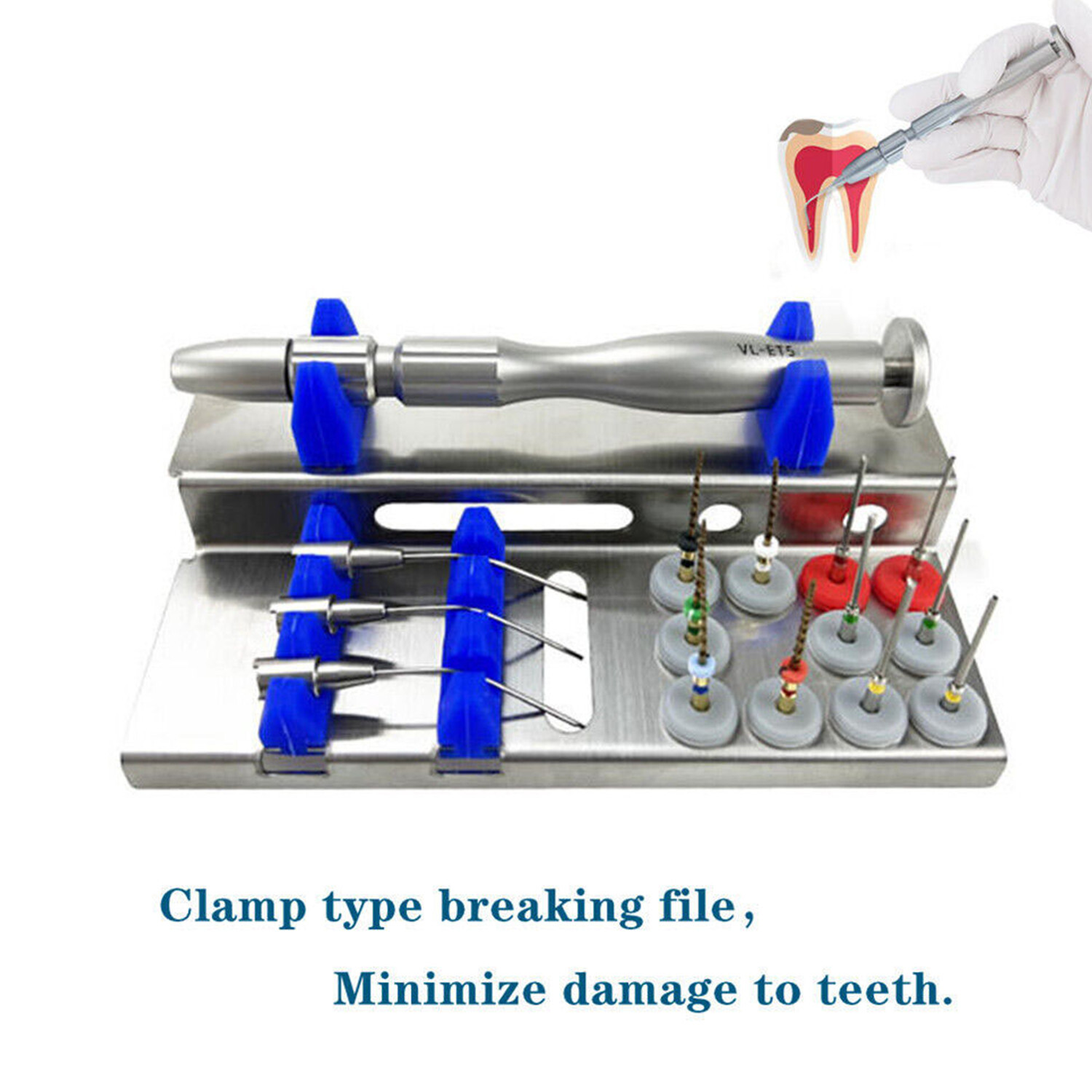Dental Endodontic Root Canal Files Extractor Broken Files Removal System Kit