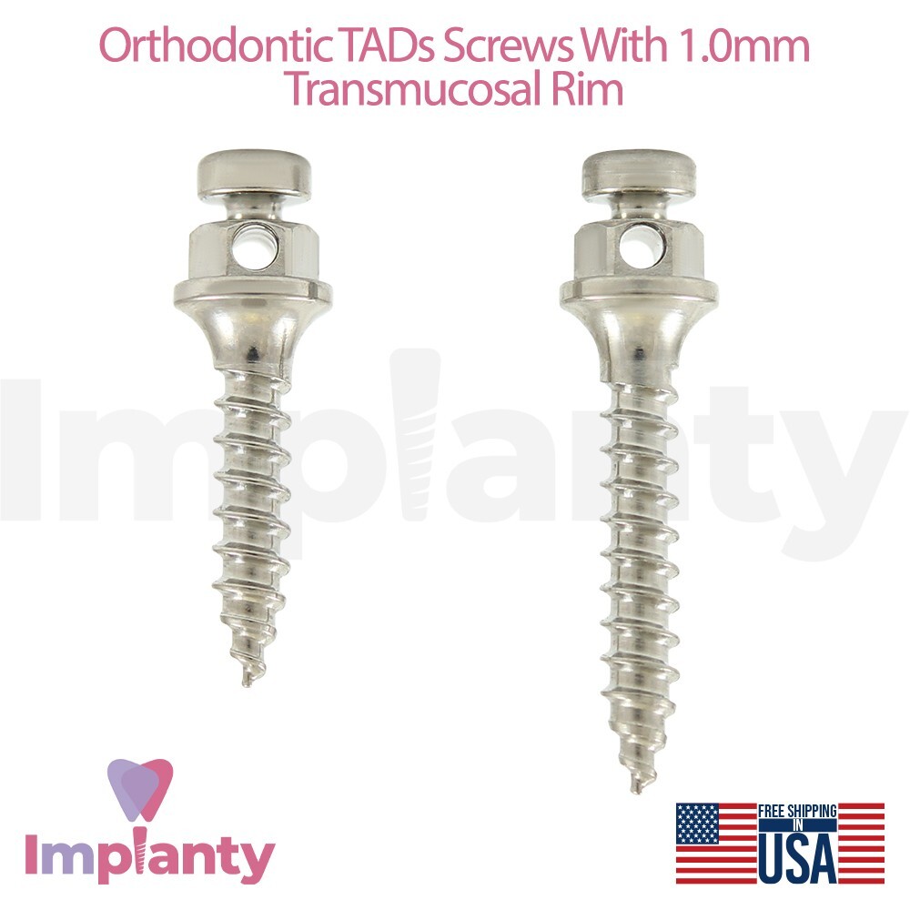 10x Dental Orth0dontic Micro Fixture Temporary Anchorage Devices – TADs Screw