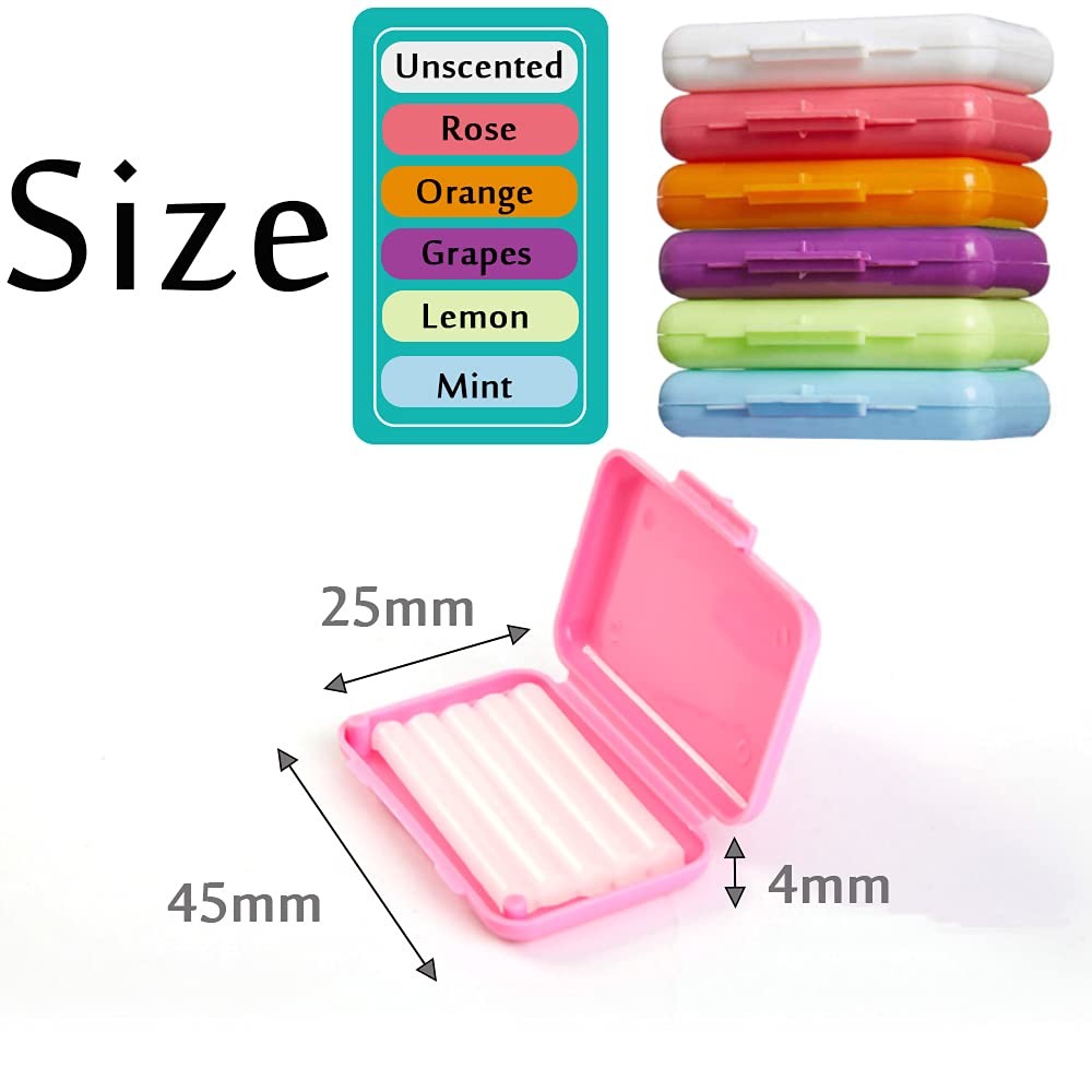 Braces Wax for Teeth 6 Pack Dental Care 6 Count (Pack of 1), Colorful