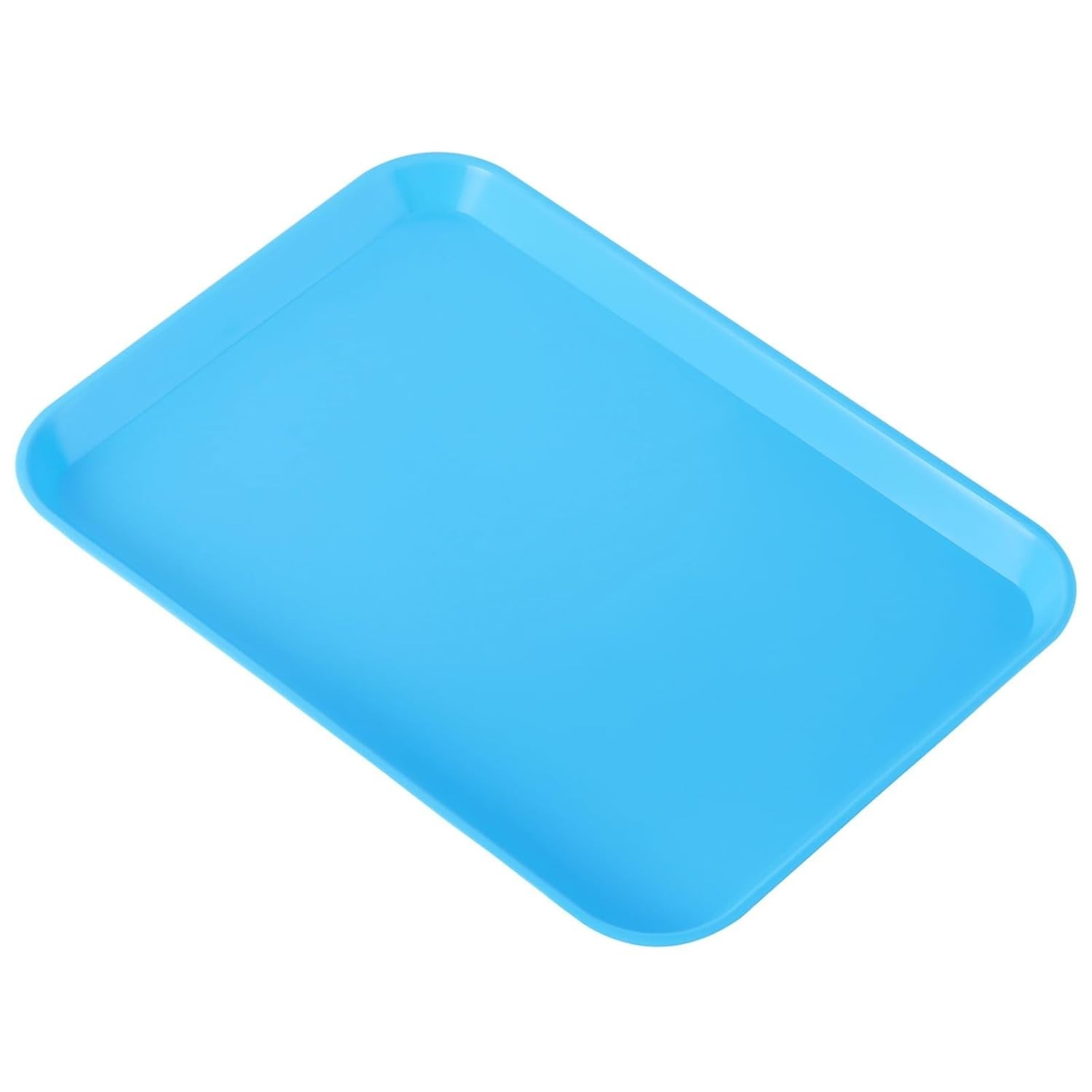 Sturdy Plastic Flat Tray Blue Medical Dental Lab Instrument Large 13.25