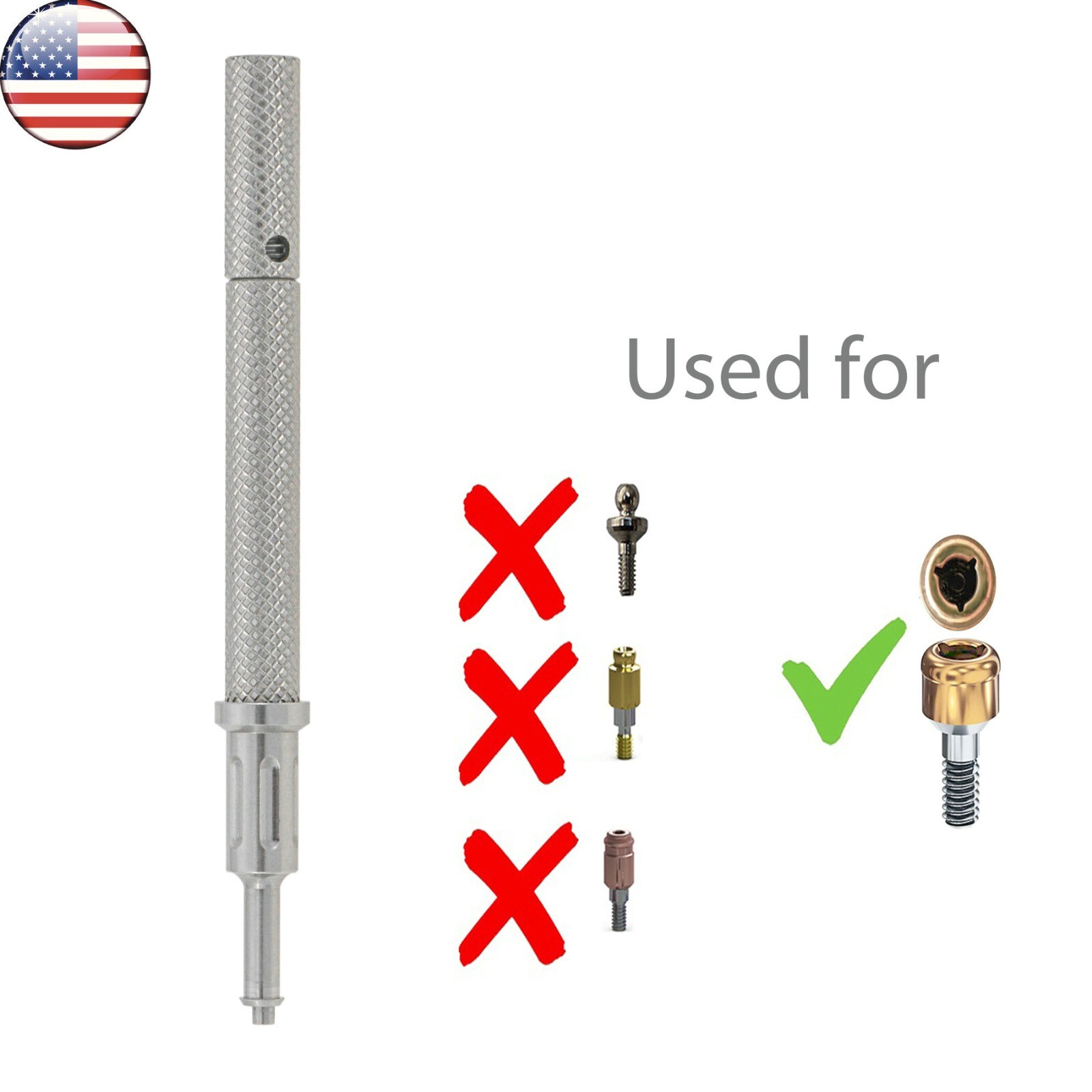 US Locator Attachment Abutment Regular for Hiossen ET Osstem TS Implants 1-7mm
