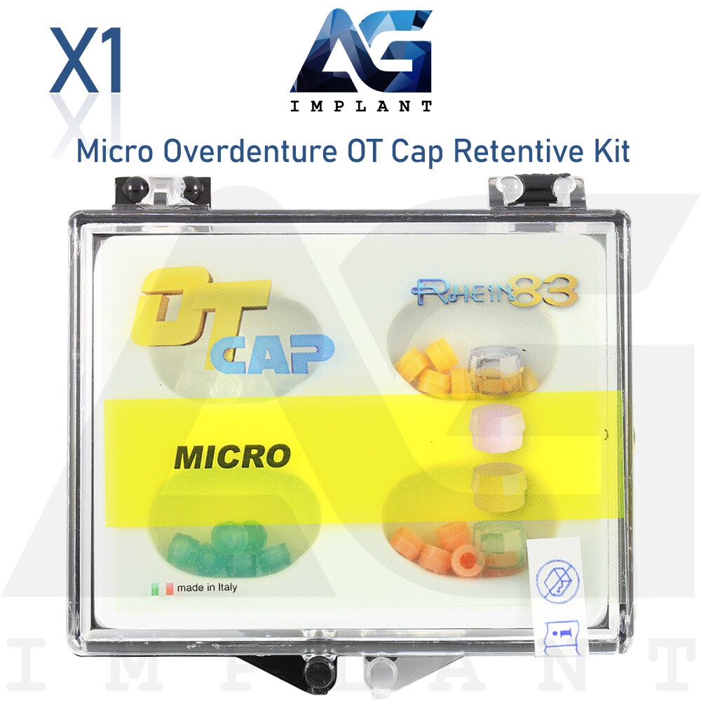 Micro Overdenture Ball Attachment OT Silicone Caps Kit Dental Fixture Rhein83
