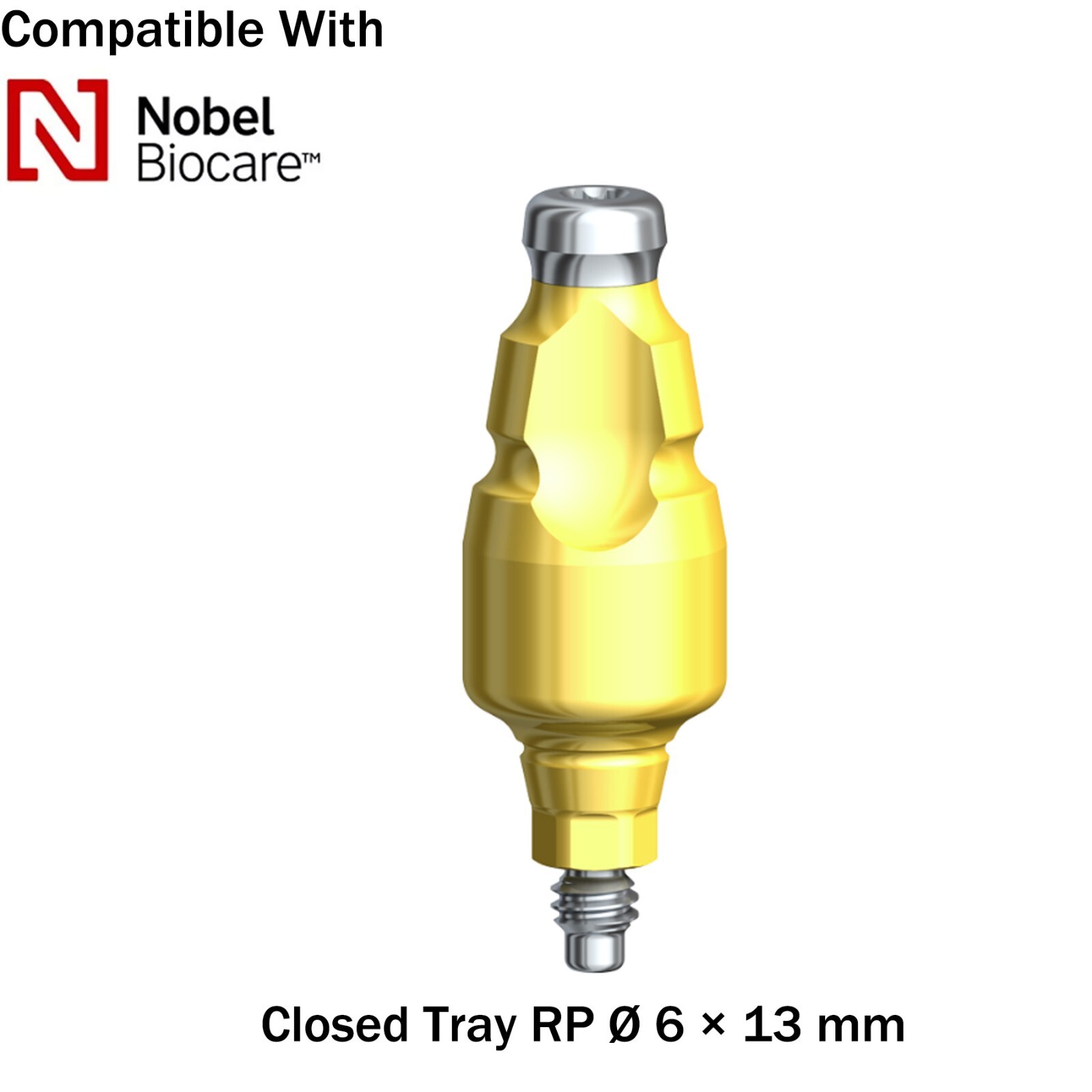 Dental Impression Coping Transfer Close Tray RP/NP Fit Nobel Active Ø3.6/5.0/6.0