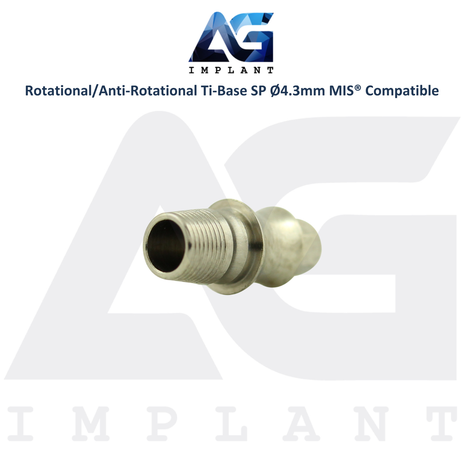 x5 MIS® Compatible Tibase Anti-Rotational/Rotational Ø4.3mm Standard Platform