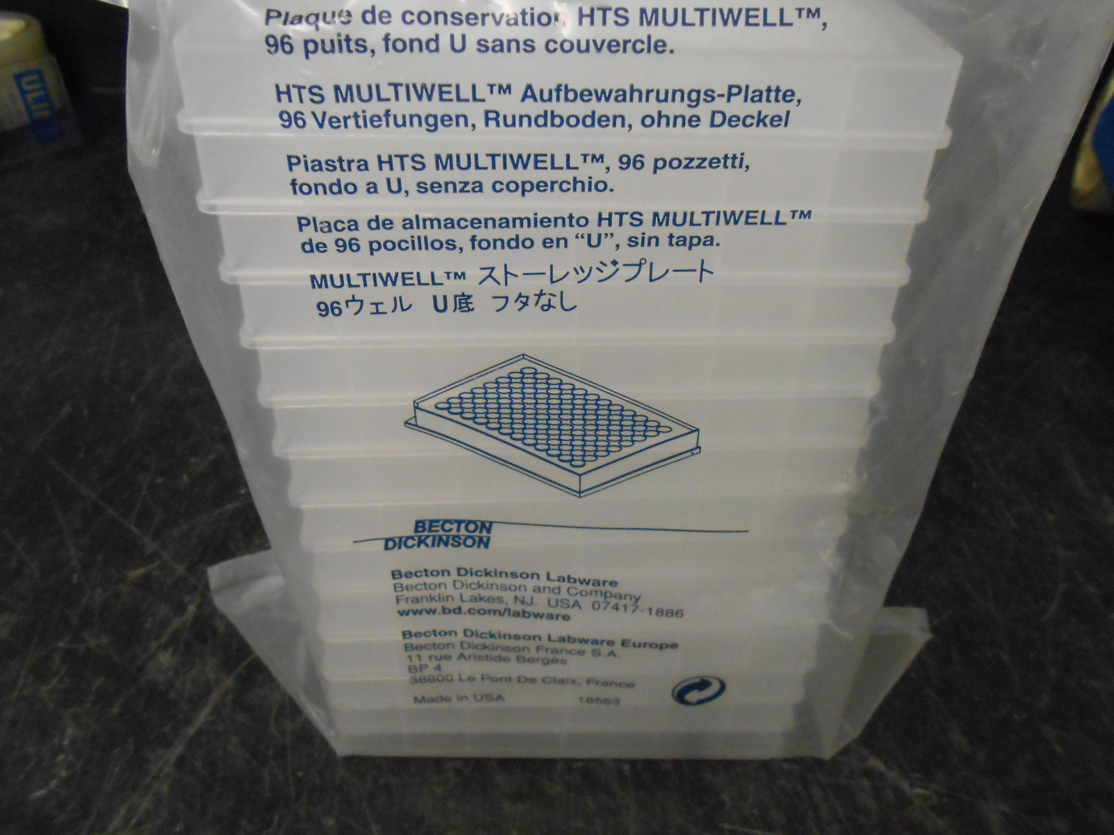 LOT OF 15 FALCON #351190 MULTIWELL LIBRARY STORAGE PLATE & LID 340µl 96-WELL