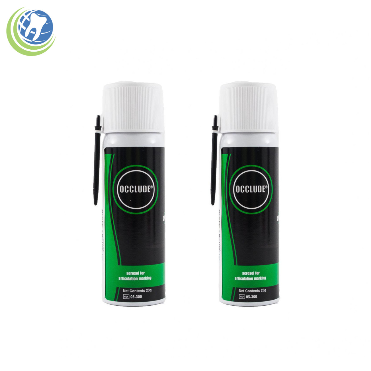 2X OCCLUDE PASCAL DENTAL ARTICULATING AEROSOL INDICATOR POWDER – GREEN 23g