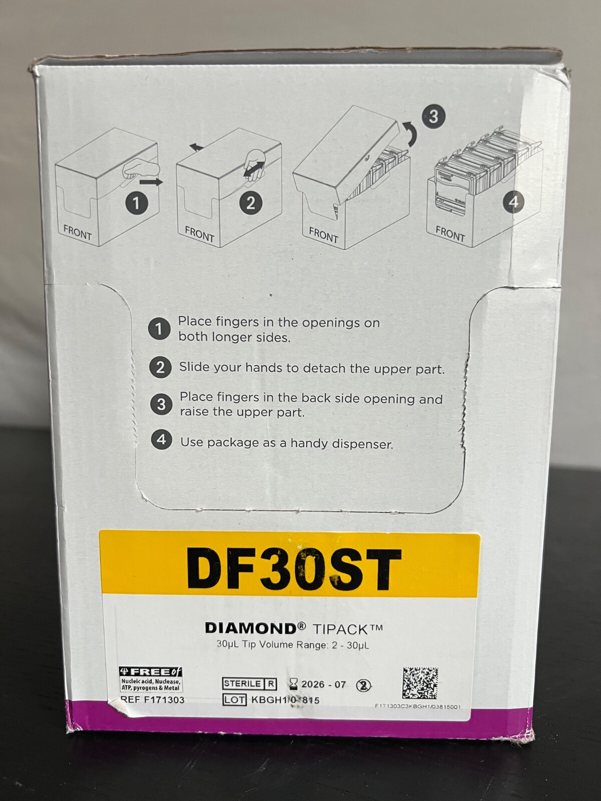 GILSON DIAMOND Pipette Tips DF30ST, 2-30 µL, 960 w/filter – Sterile 7/2026