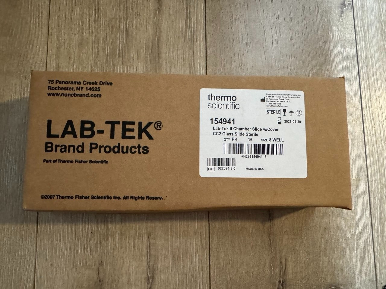 Thermo Scientific Lab-Tek II CC2 8-well Chamber Slide w/Cover, Sterile (PK of 8)