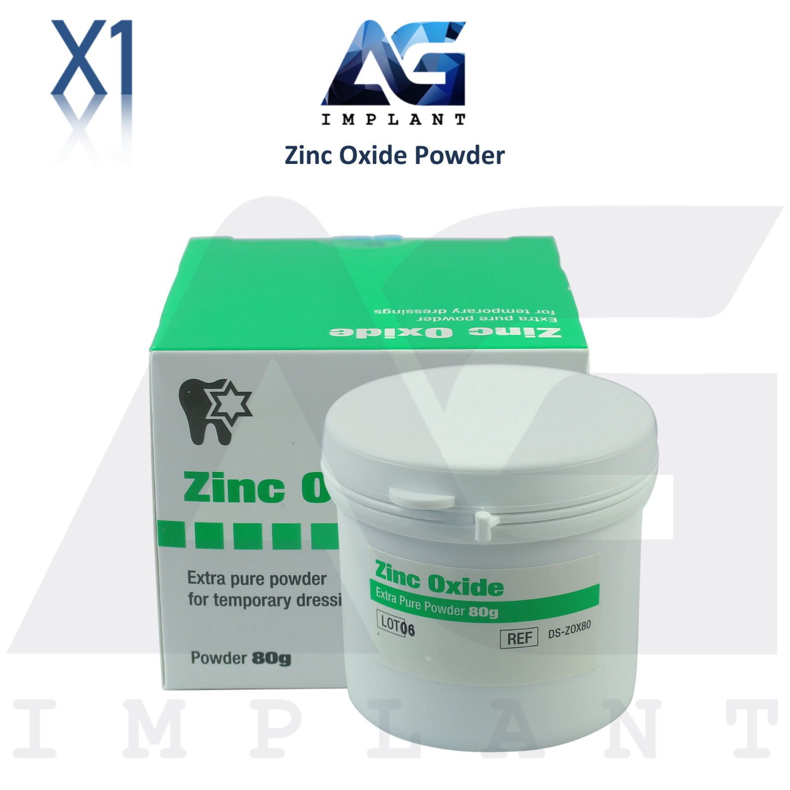 Zinc Oxide Powder 80g Creating Temporary Dressings Ro0t Canal Temp Filling