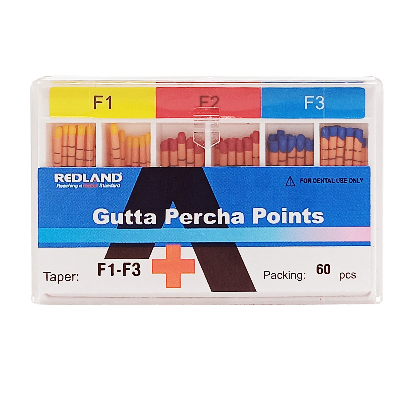 REDLAND MM marked Gutta Percha Point F1-F5 60/Pk FITS FOR DENTSPLY Protaper file