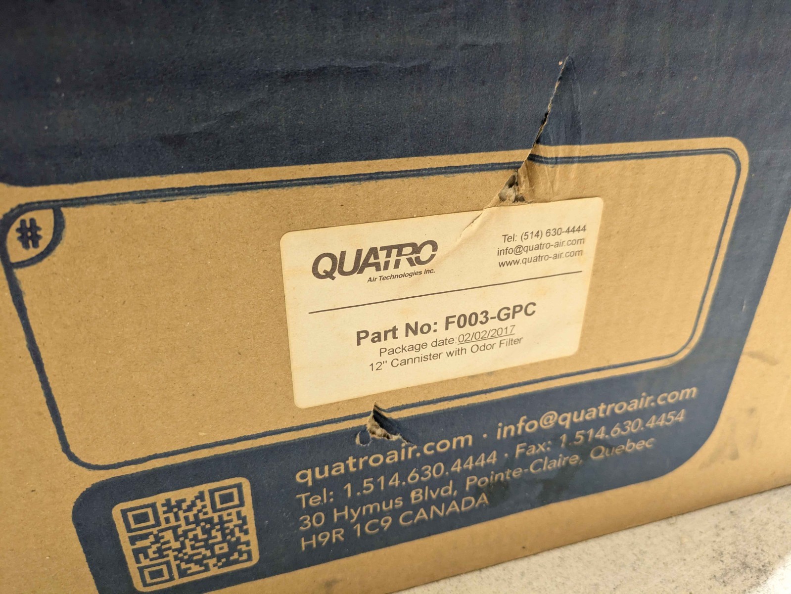 QUATRO AF2000 Fresh-Air – Stage 2 Monomer Container & Filter