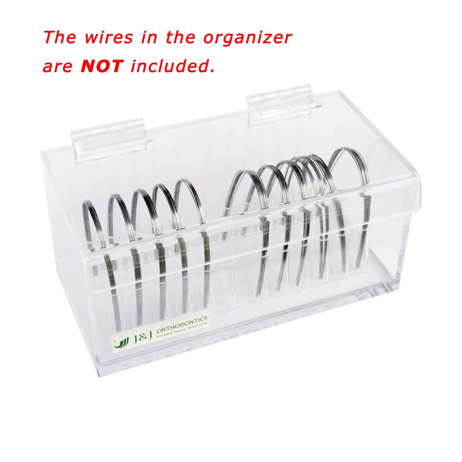 J&J Ortho™ Arch Wire Box Holder / Organizer with Hinged Cover