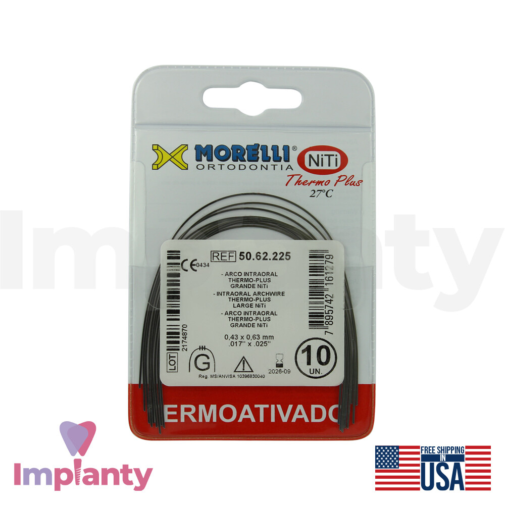 Morelli Orthodontic Alignment NiTi Thrmo Plus Rectengular Archwires Dental Tool