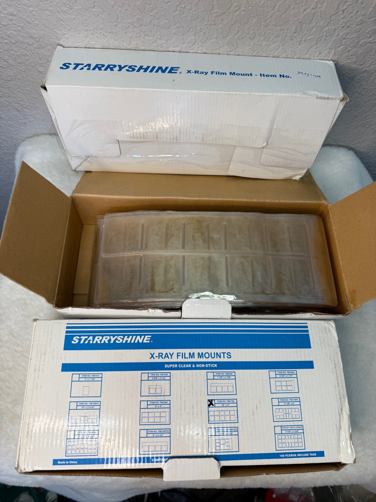 Dental X Ray Film Mounts FM110C 10×4, 100/box by Starryshine