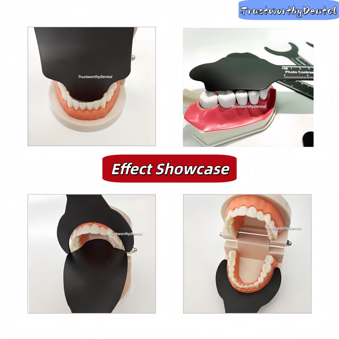 Dental Photography Black Background Board Plate Oral Cheek Palate Contraster