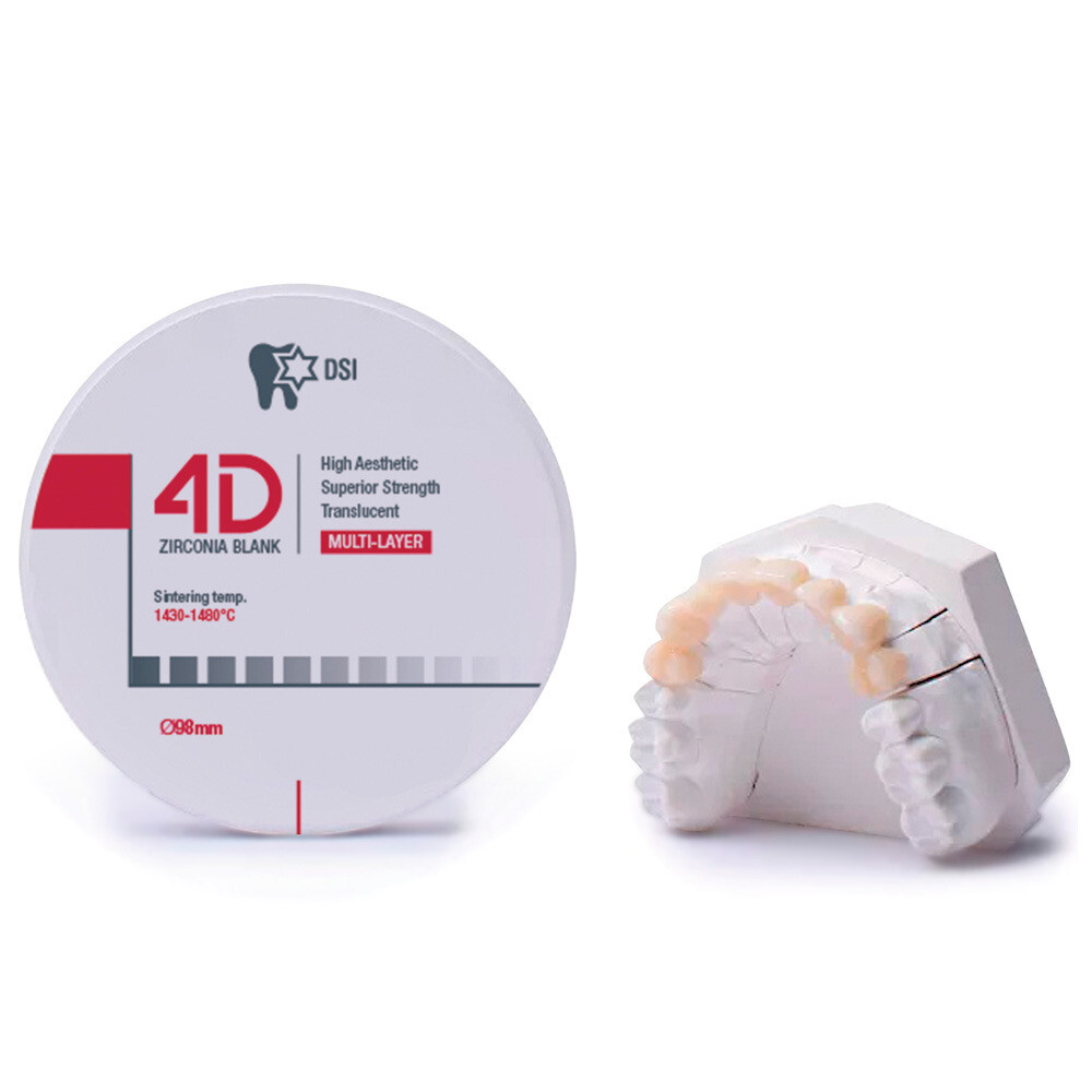 Crown & Bridge Dental Lab Milling RS 4D Zirconia Blank Disc Thickness 16mm