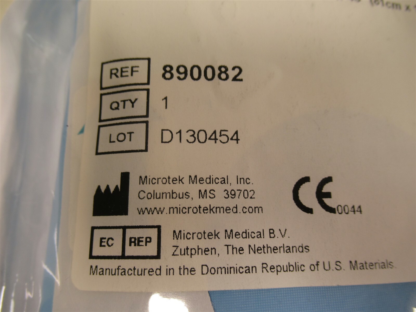 Lot of 2 Microtek Laminated Eye or Ear Drape Large 32″ x 48″ 890082