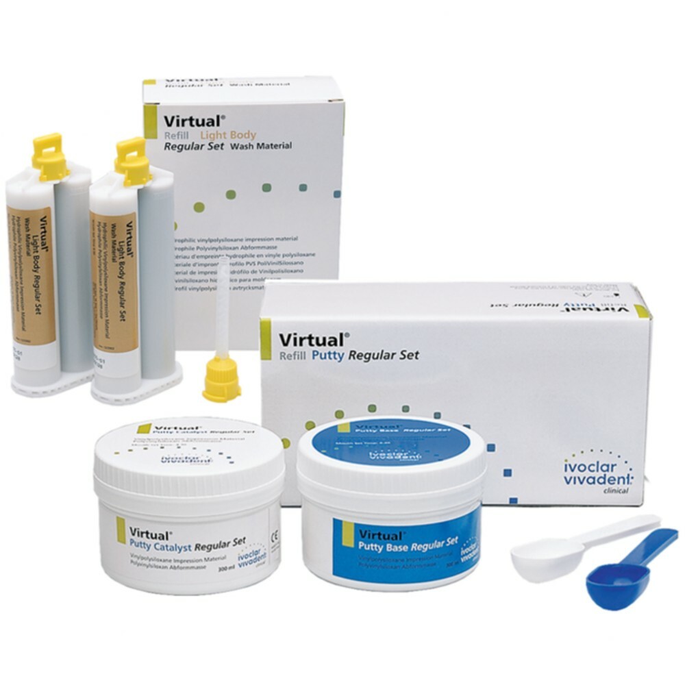 Ivoclar Vivadent Virtual Putty + Light Body Mint Vps Impression Material