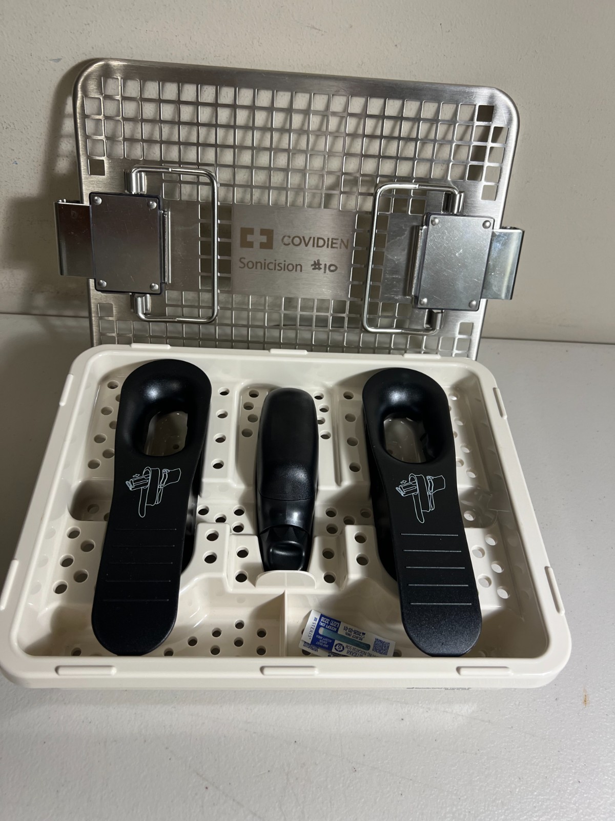 Covidien Sonicision SCGAA & SCBIGA W/ Reusable Sterilization Tray Set.